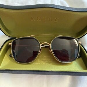 KREWE Austin Titanium & Bottle Green Sunglasses